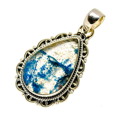 Chrysocolla In Quartz Pendants handcrafted by Ana Silver Co - PD755130
