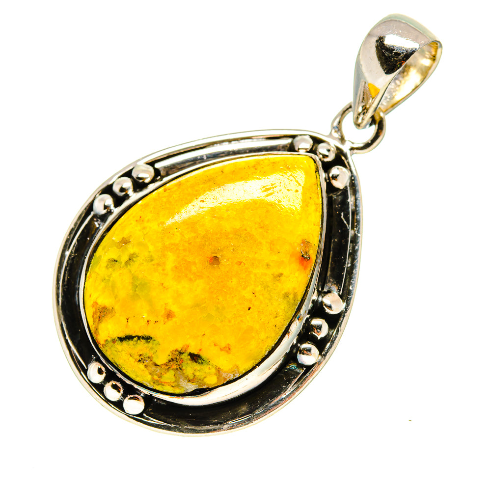 Bumble Bee Jasper Pendants handcrafted by Ana Silver Co - PD755135