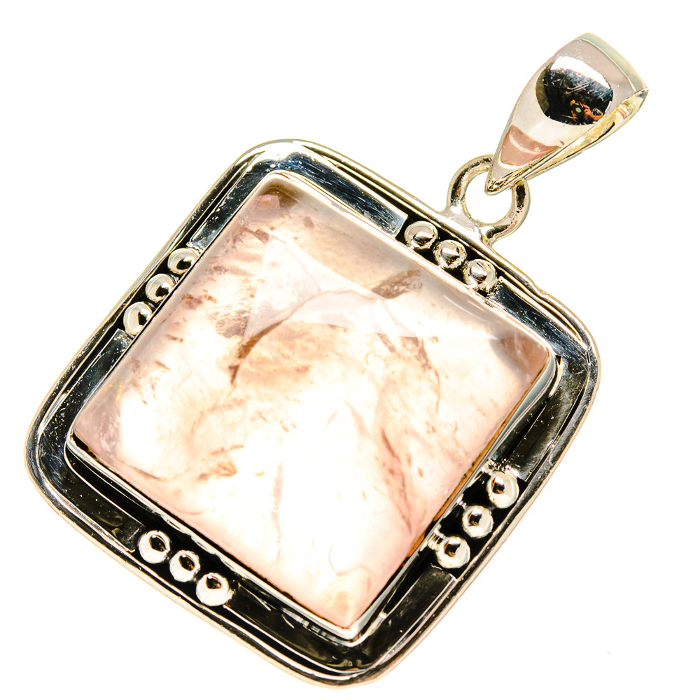 Rose Quartz Pendants handcrafted by Ana Silver Co - PD755139