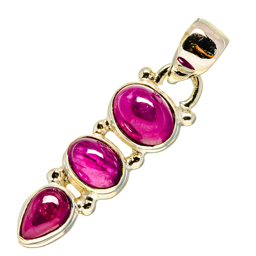 Pink Tourmaline Pendants handcrafted by Ana Silver Co - PD755145