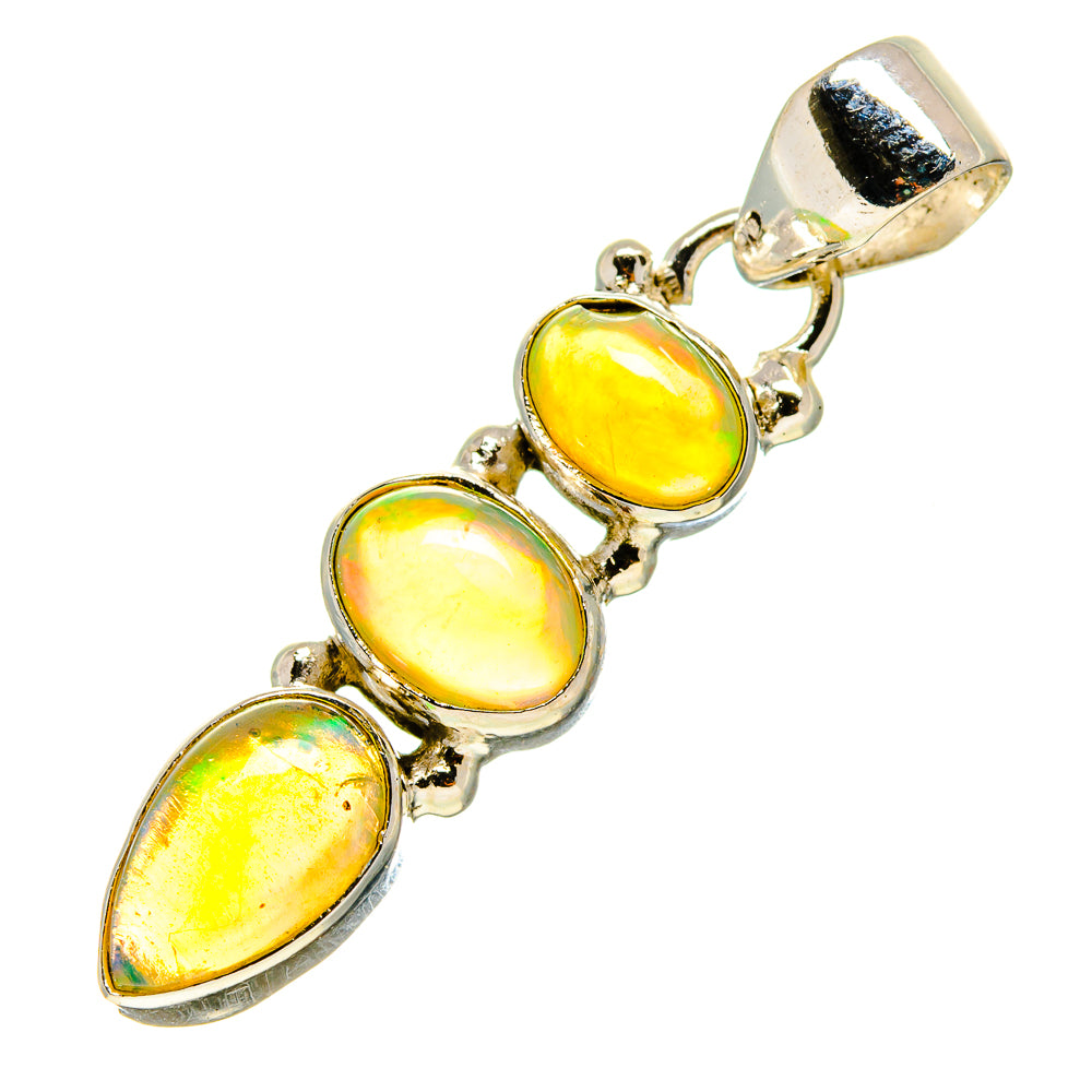 Ethiopian Opal Pendants handcrafted by Ana Silver Co - PD755148