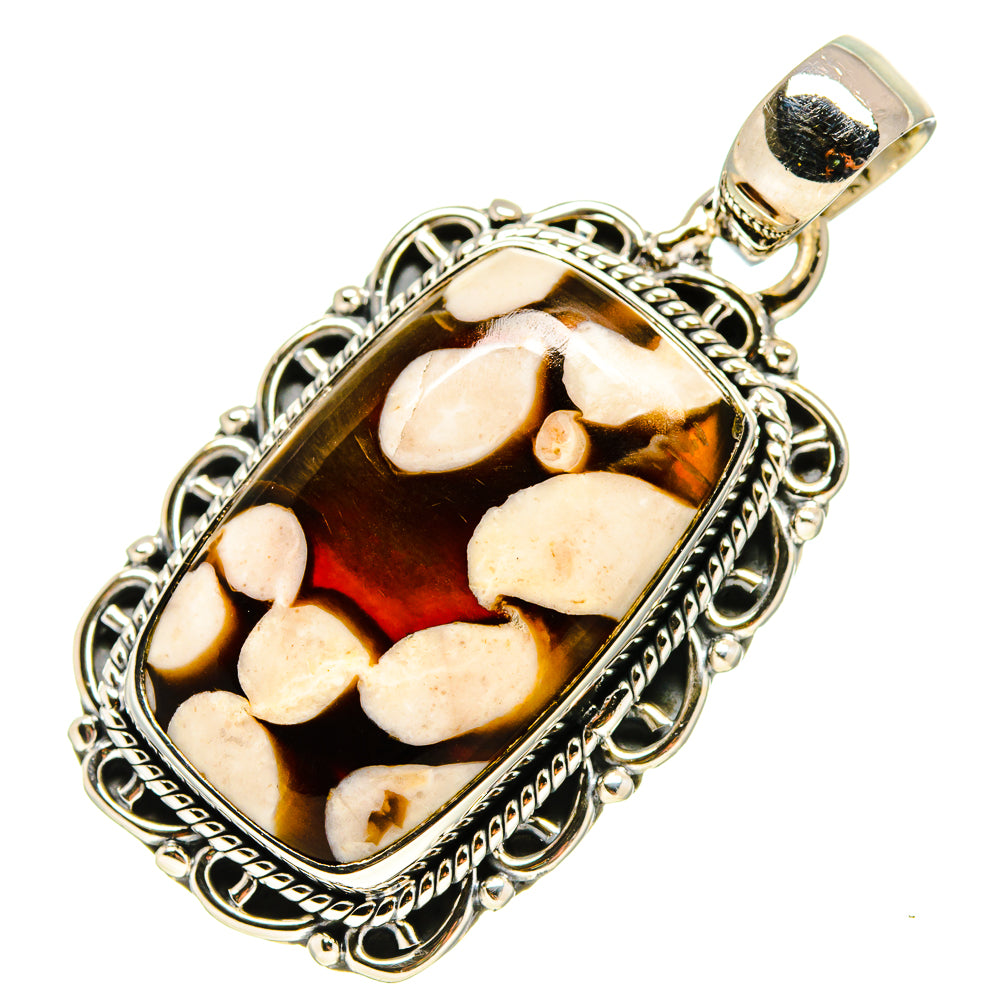 Peanut Wood Jasper Pendants handcrafted by Ana Silver Co - PD755161