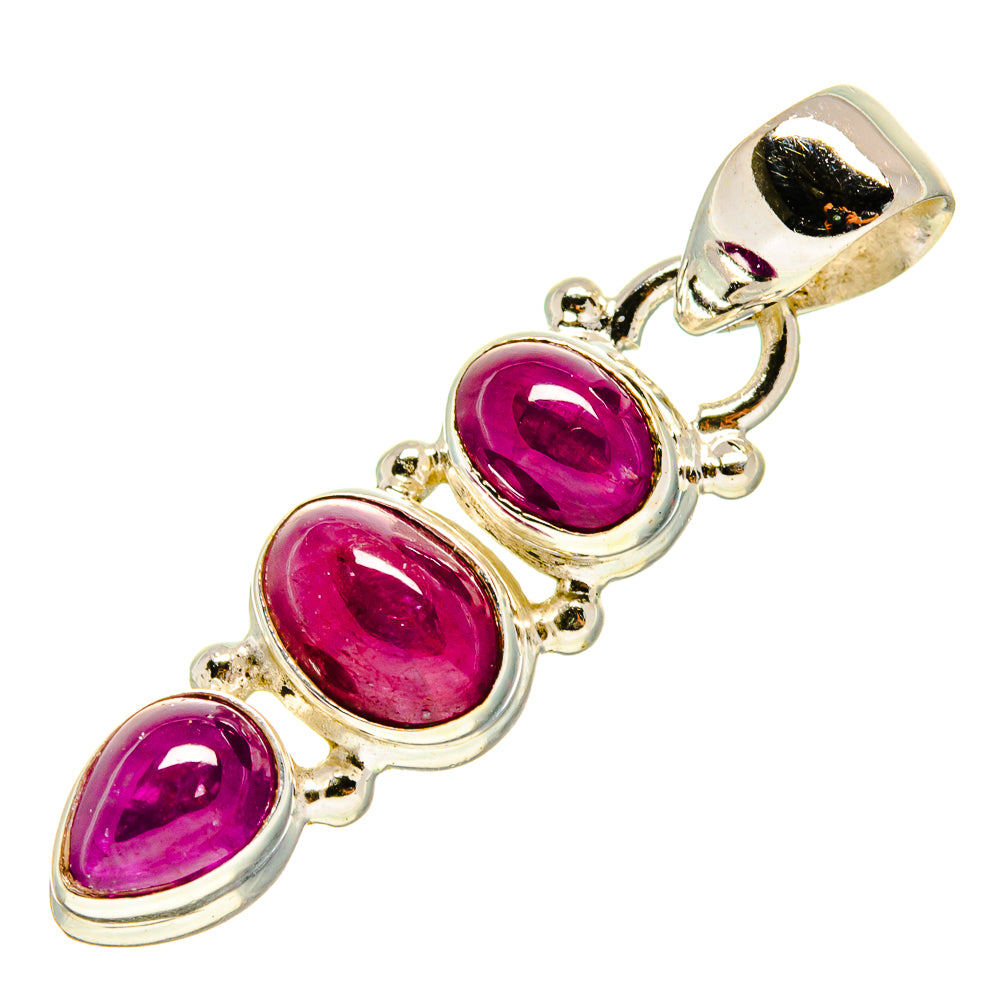 Pink Tourmaline Pendants handcrafted by Ana Silver Co - PD755181