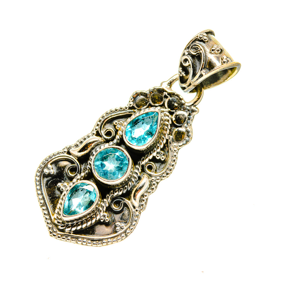 Blue Topaz Pendants handcrafted by Ana Silver Co - PD755195