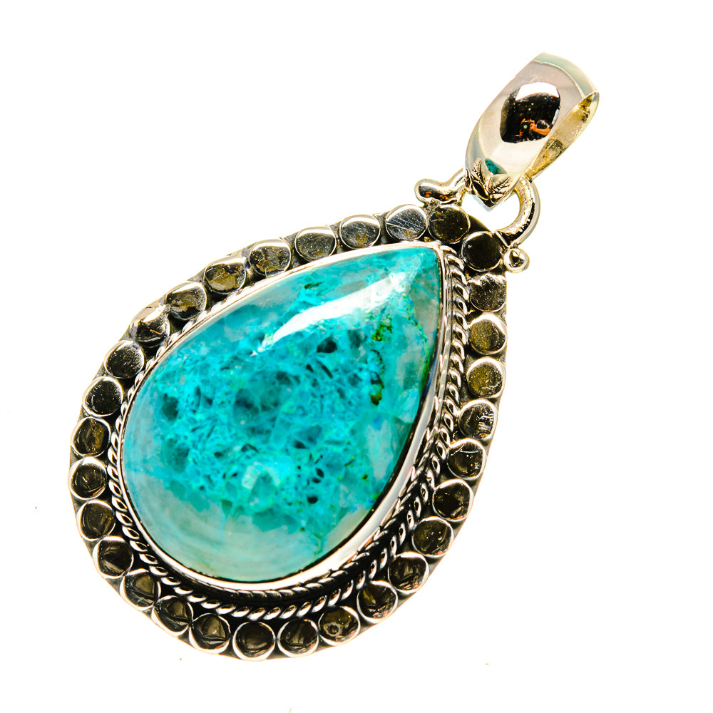 Chrysocolla In Quartz Pendants handcrafted by Ana Silver Co - PD755203