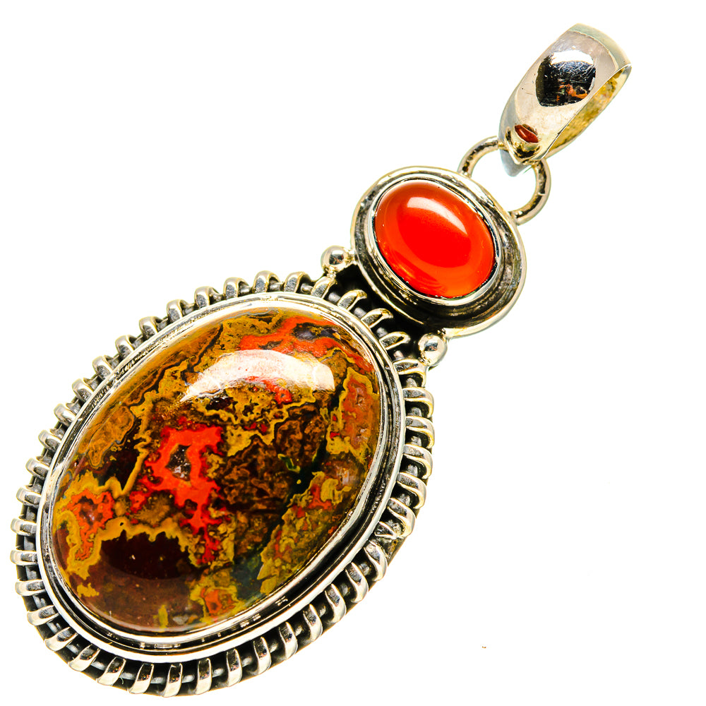 Moroccan Agate Pendants handcrafted by Ana Silver Co - PD755207