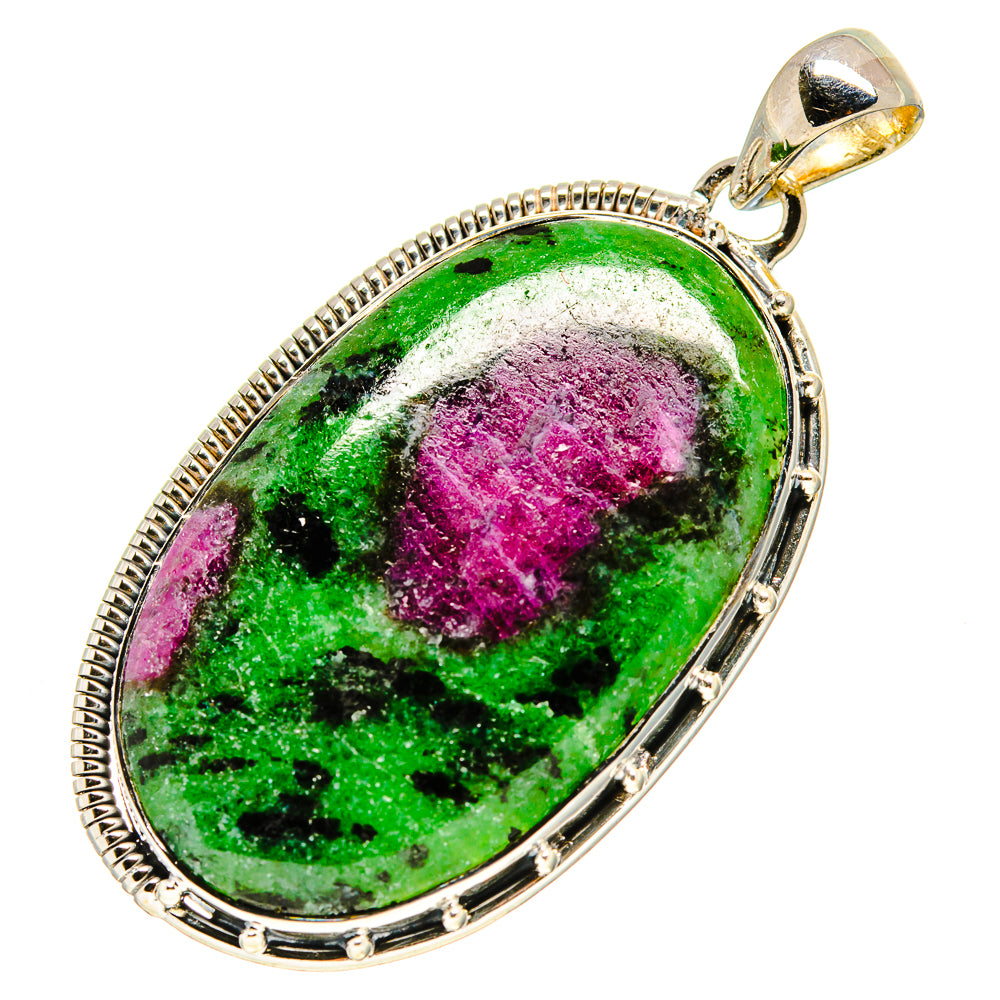 Ruby Zoisite Pendants handcrafted by Ana Silver Co - PD755213