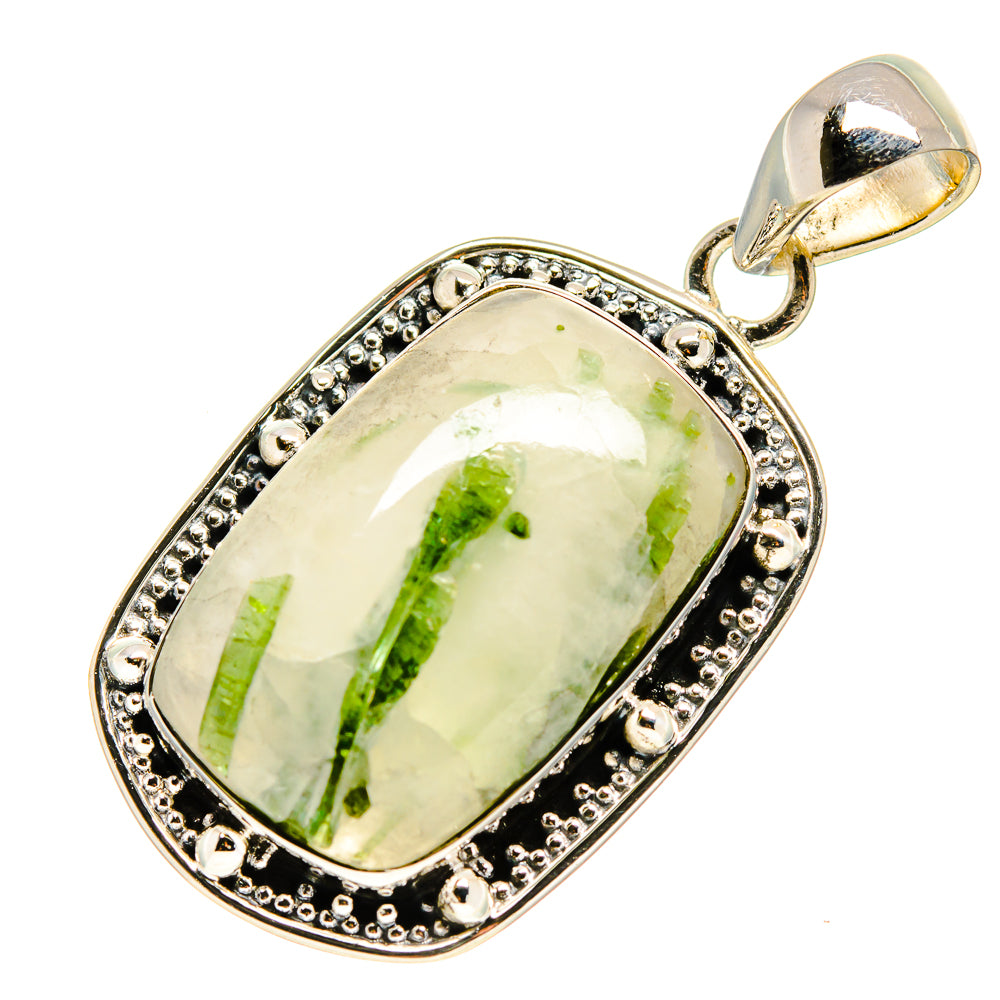 Green Quartz Crystal Pendants handcrafted by Ana Silver Co - PD755223