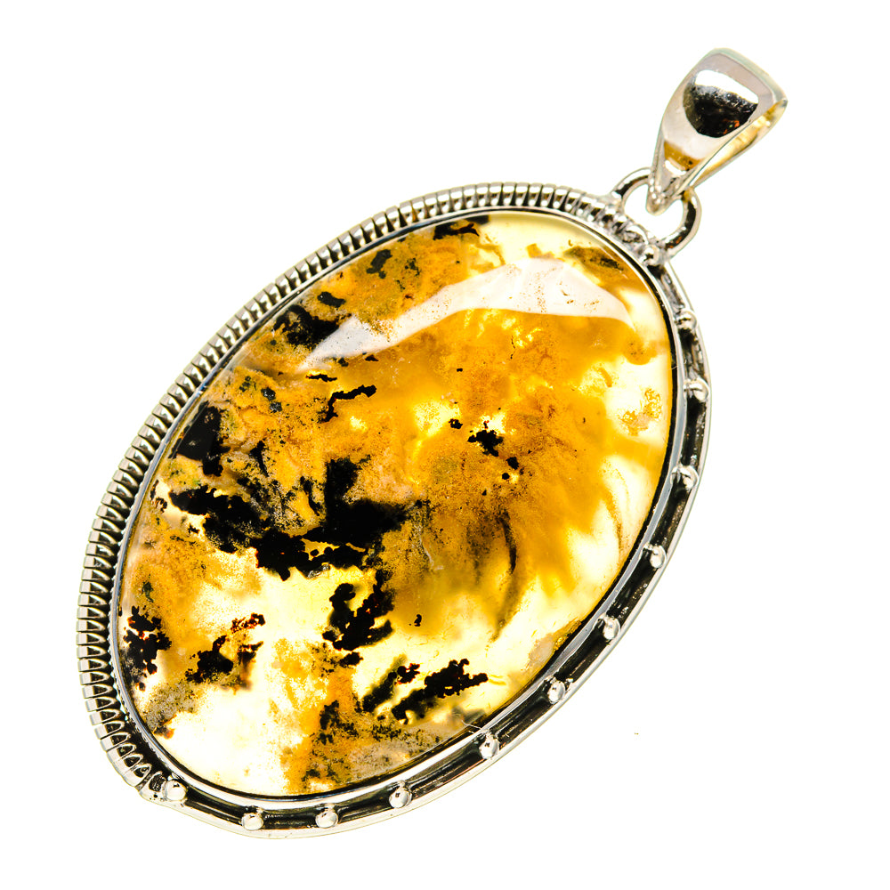 Plume Agate Pendants handcrafted by Ana Silver Co - PD755254