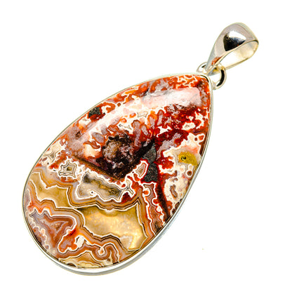 Crazy Lace Agate Pendants handcrafted by Ana Silver Co - PD755256