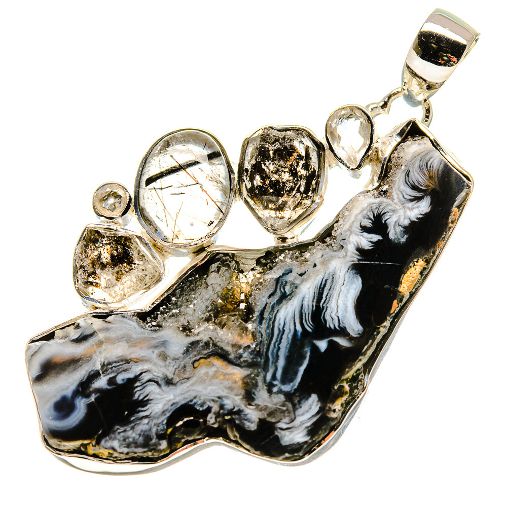 Occo Geode Slice Pendants handcrafted by Ana Silver Co - PD755257