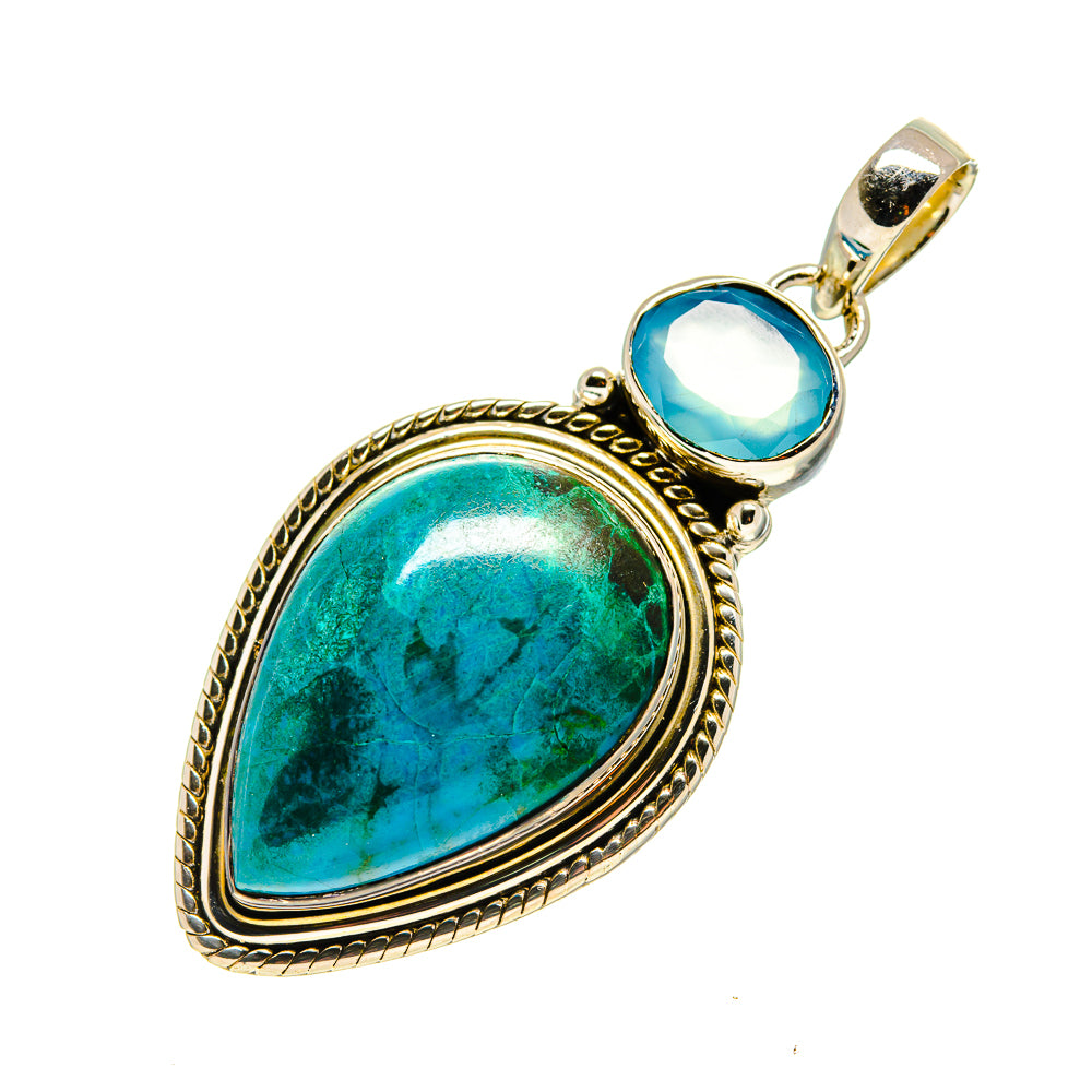 Chrysocolla Pendants handcrafted by Ana Silver Co - PD755282