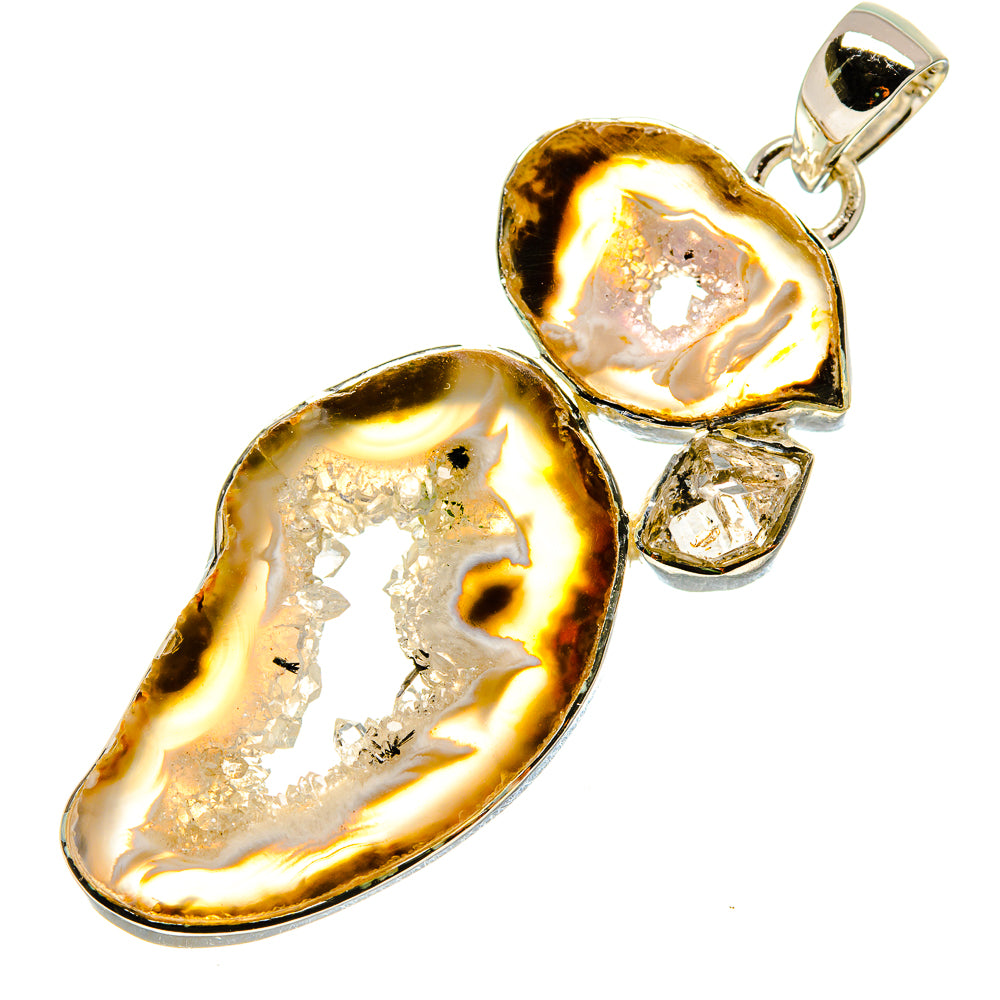 Occo Geode Slice Pendants handcrafted by Ana Silver Co - PD755288