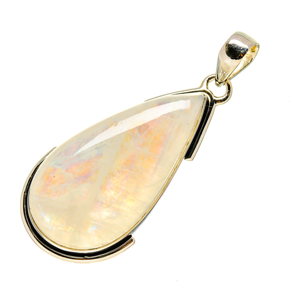 Rainbow Moonstone Pendants handcrafted by Ana Silver Co - PD755293