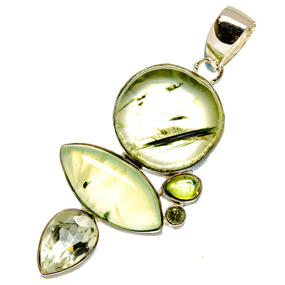 Prehnite Pendants handcrafted by Ana Silver Co - PD755298