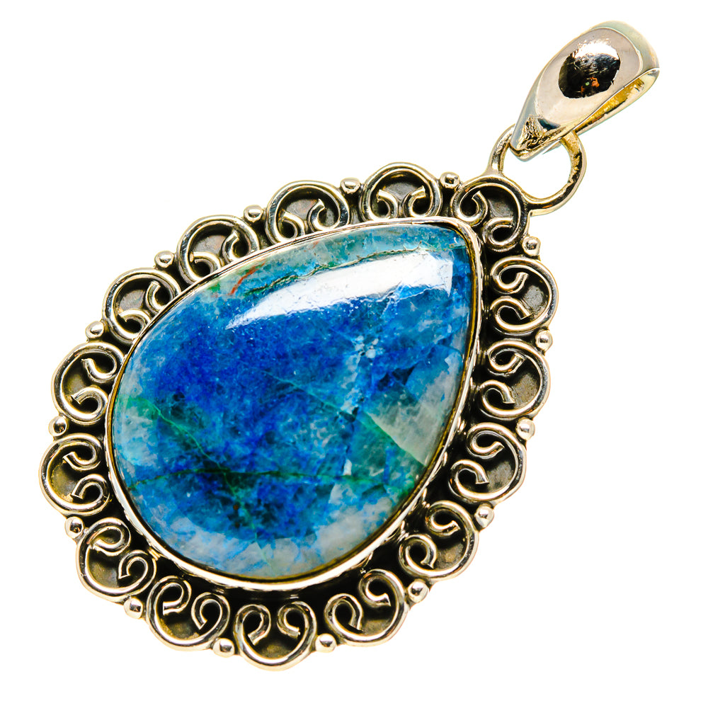 Chrysocolla In Quartz Pendants handcrafted by Ana Silver Co - PD755304