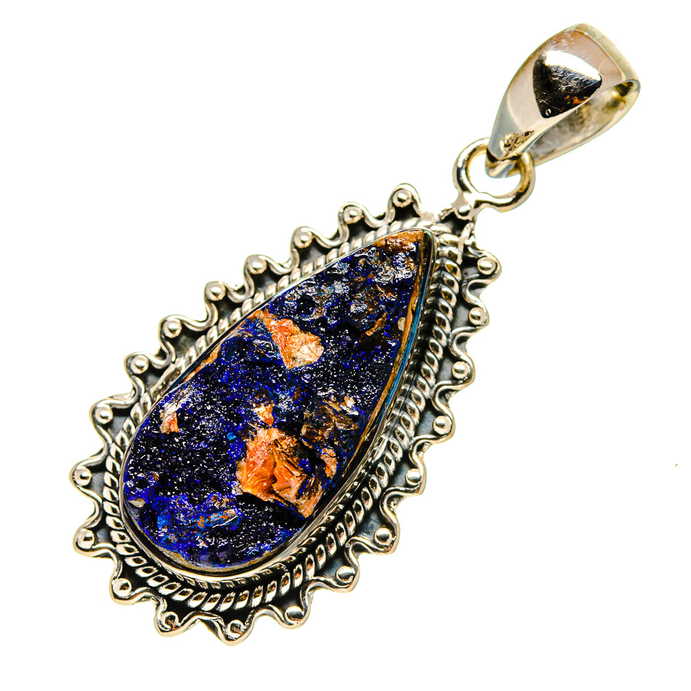 Azurite Pendants handcrafted by Ana Silver Co - PD755324