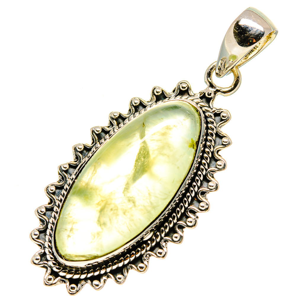 Prehnite Pendants handcrafted by Ana Silver Co - PD755346