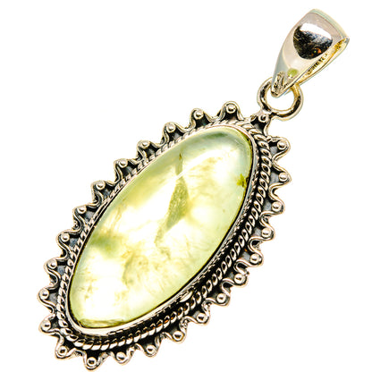 Prehnite Pendants handcrafted by Ana Silver Co - PD755346