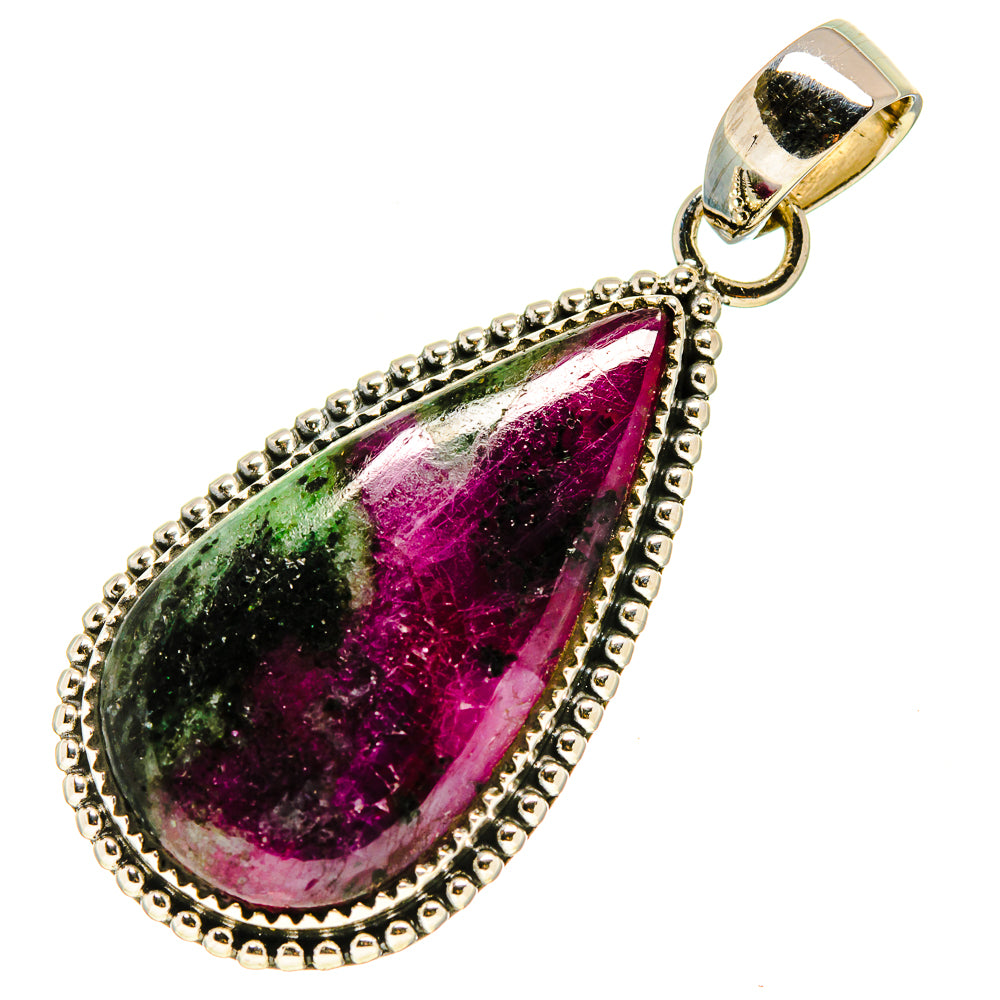 Ruby Zoisite Pendants handcrafted by Ana Silver Co - PD755350