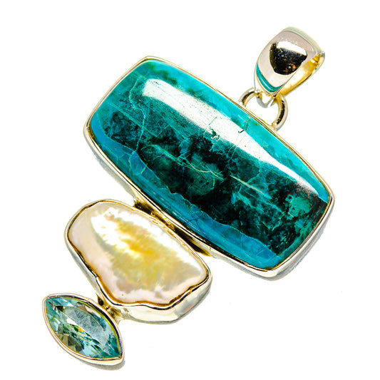 Chrysocolla Pendants handcrafted by Ana Silver Co - PD755353