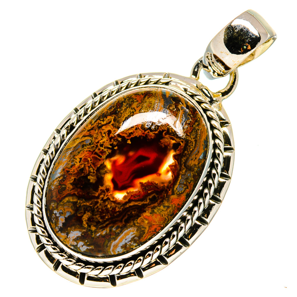 Moroccan Agate Pendants handcrafted by Ana Silver Co - PD755388
