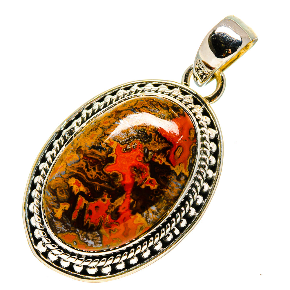 Moroccan Agate Pendants handcrafted by Ana Silver Co - PD755389