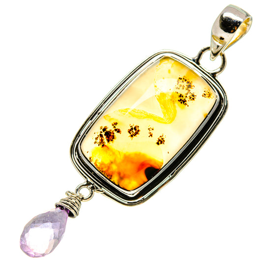 Scenic Dendritic Agate Pendants handcrafted by Ana Silver Co - PD755403