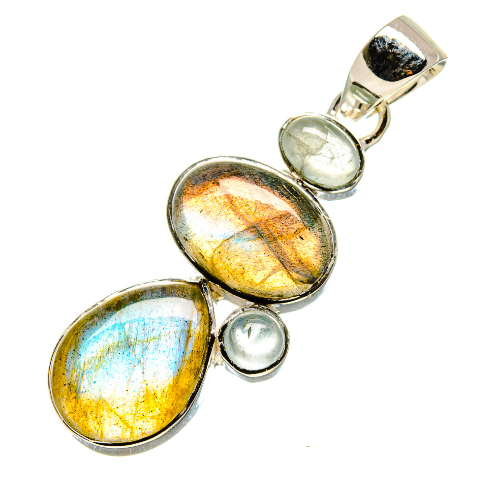 Labradorite Pendants handcrafted by Ana Silver Co - PD755406