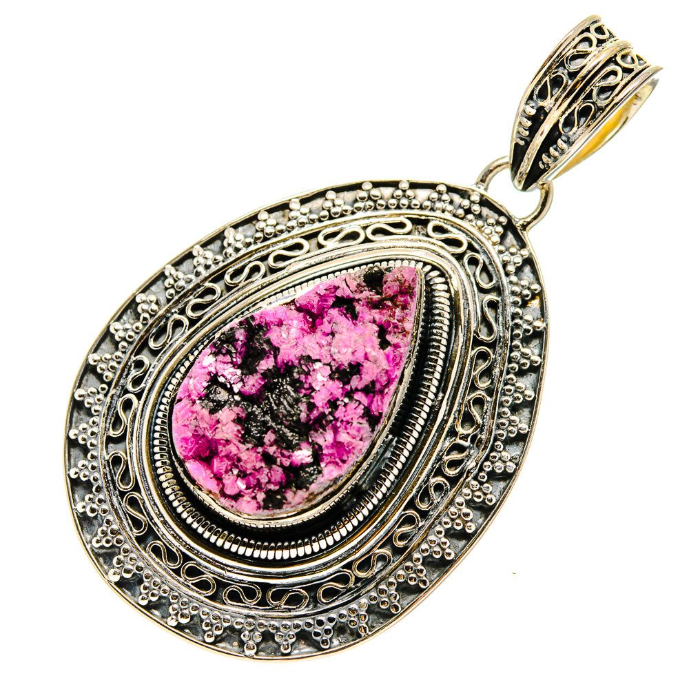 Cobalto Calcite Druzy Pendants handcrafted by Ana Silver Co - PD755415