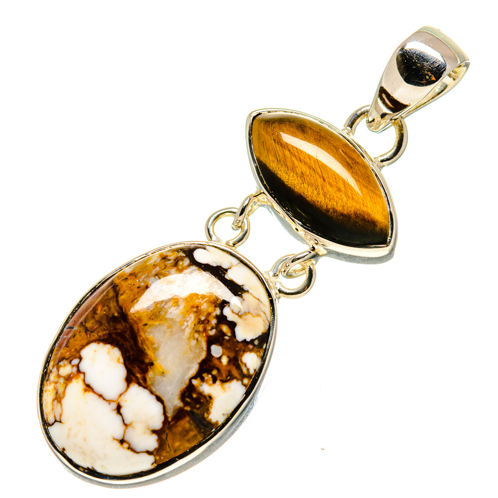 Peanut Wood Jasper Pendants handcrafted by Ana Silver Co - PD755422