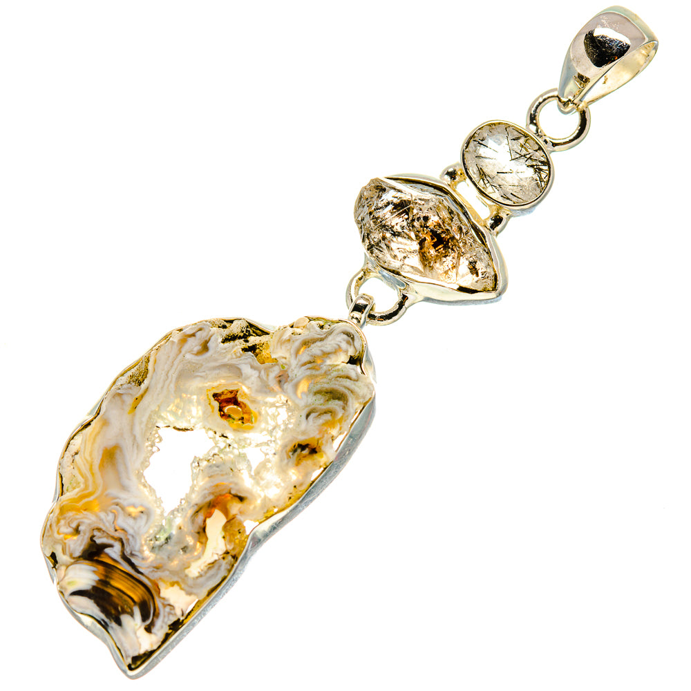Occo Geode Slice Pendants handcrafted by Ana Silver Co - PD755426
