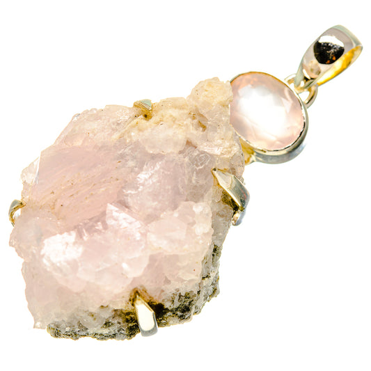 Rose Quartz Pendants handcrafted by Ana Silver Co - PD755433