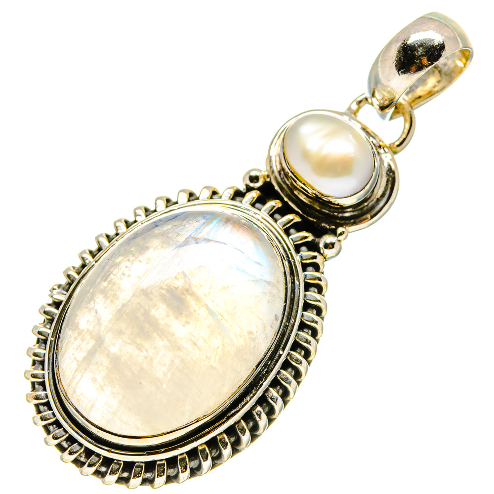 Rainbow Moonstone Pendants handcrafted by Ana Silver Co - PD755448