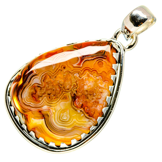 Crazy Lace Agate Pendants handcrafted by Ana Silver Co - PD755454