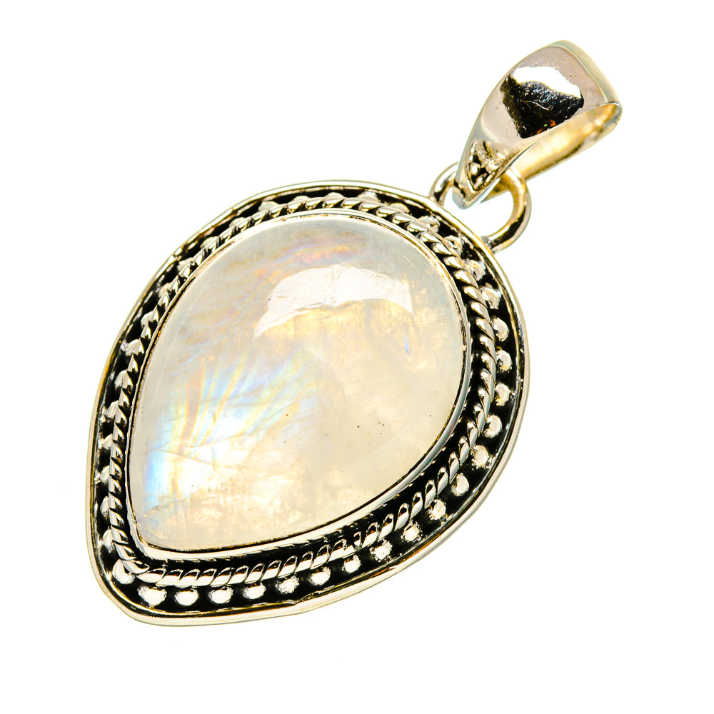 Rainbow Moonstone Pendants handcrafted by Ana Silver Co - PD755492