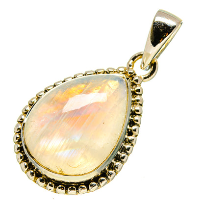 Rainbow Moonstone Pendants handcrafted by Ana Silver Co - PD755501