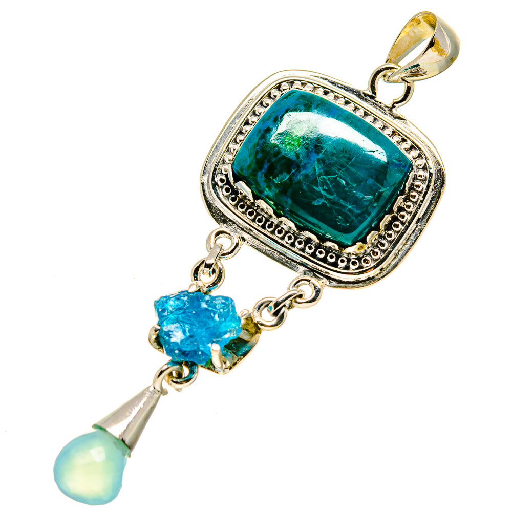 Chrysocolla Pendants handcrafted by Ana Silver Co - PD755506