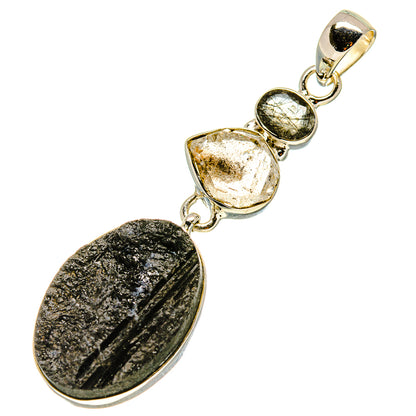 Black Tourmaline Pendants handcrafted by Ana Silver Co - PD755509