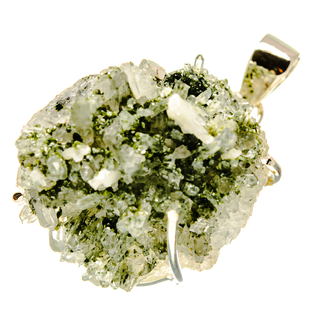 Green Quartz Crystal Pendants handcrafted by Ana Silver Co - PD755530