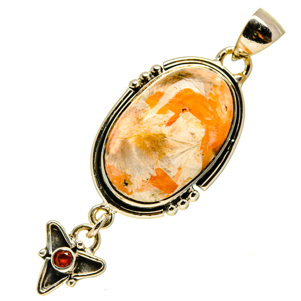 Mexican Fire Opal Pendants handcrafted by Ana Silver Co - PD755587