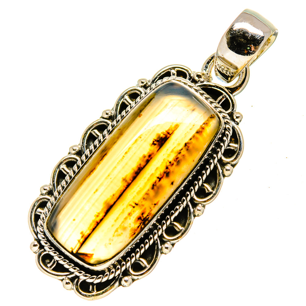 Montana Agate Pendants handcrafted by Ana Silver Co - PD755614