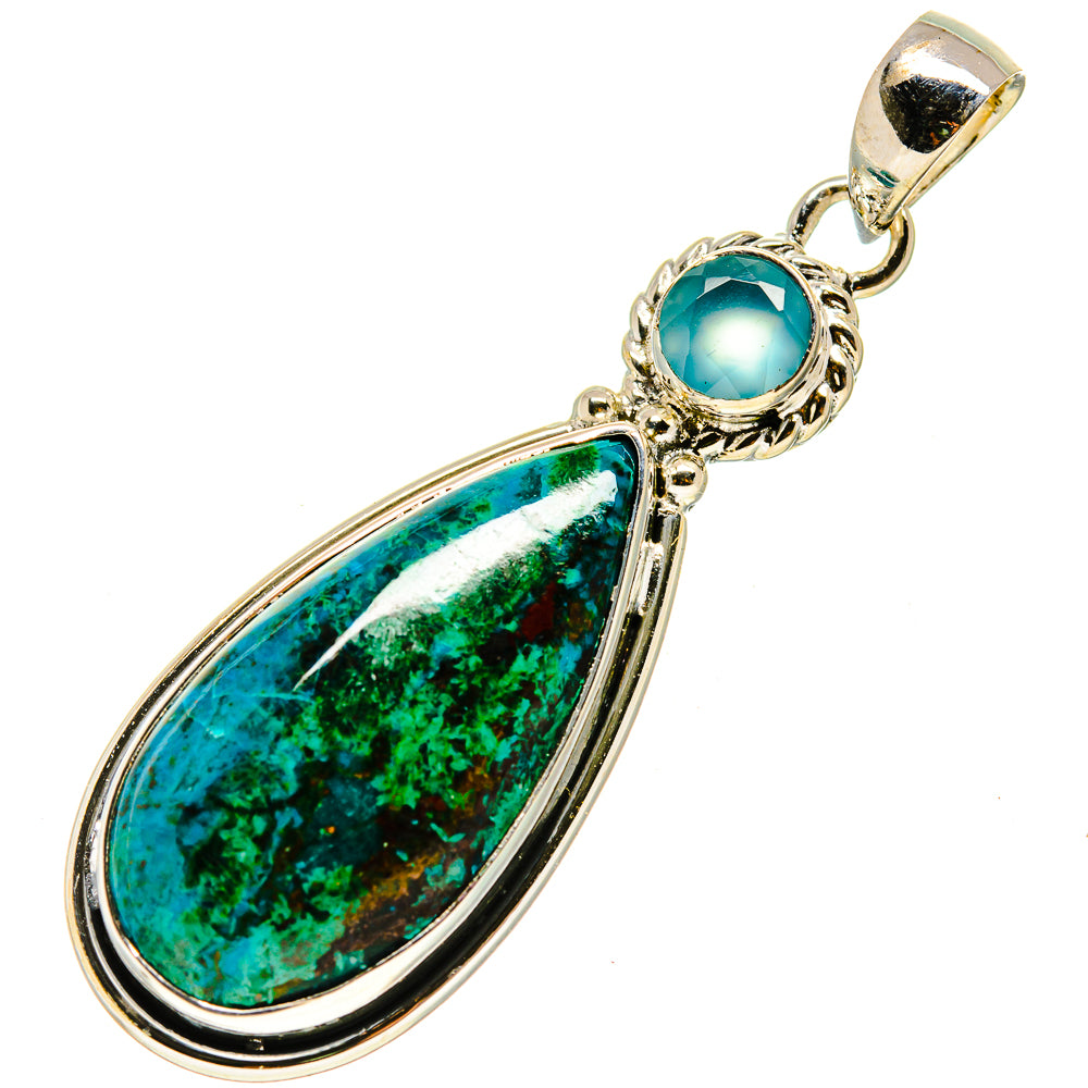 Chrysocolla Pendants handcrafted by Ana Silver Co - PD755622