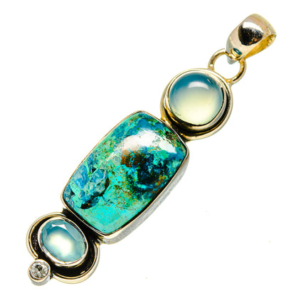 Chrysocolla Pendants handcrafted by Ana Silver Co - PD755626