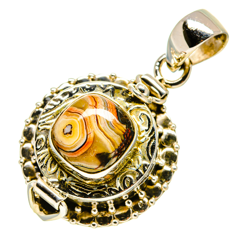 Laguna Lace Agate Pendants handcrafted by Ana Silver Co - PD755639