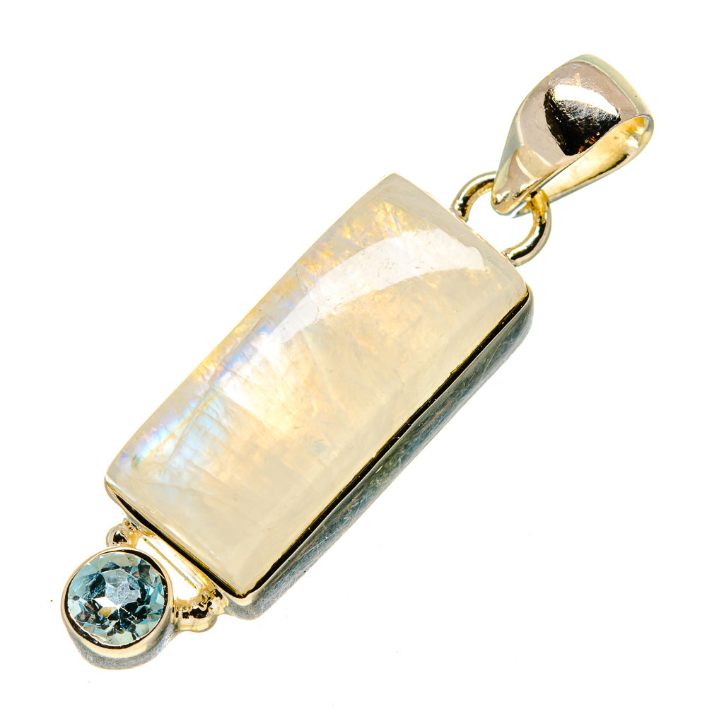 Rainbow Moonstone Pendants handcrafted by Ana Silver Co - PD755660