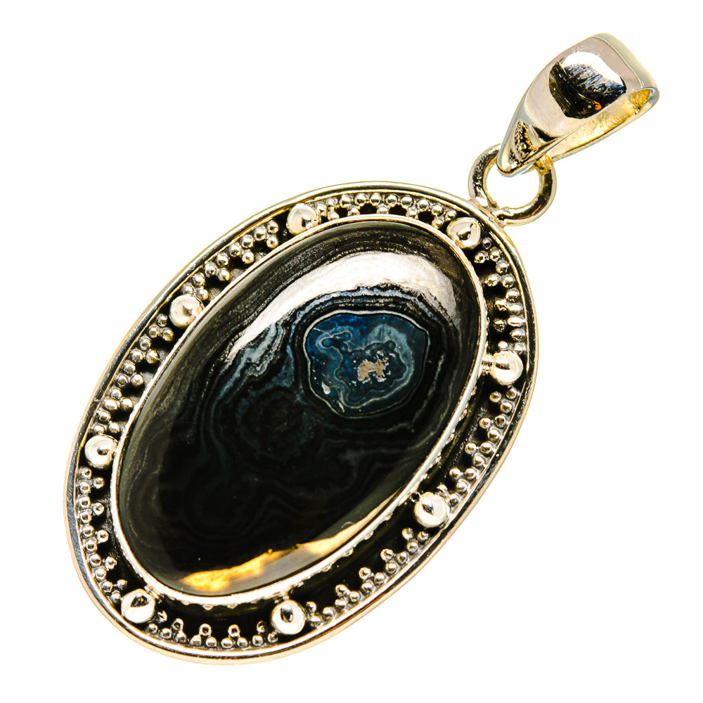Psilomelane Pendants handcrafted by Ana Silver Co - PD755662