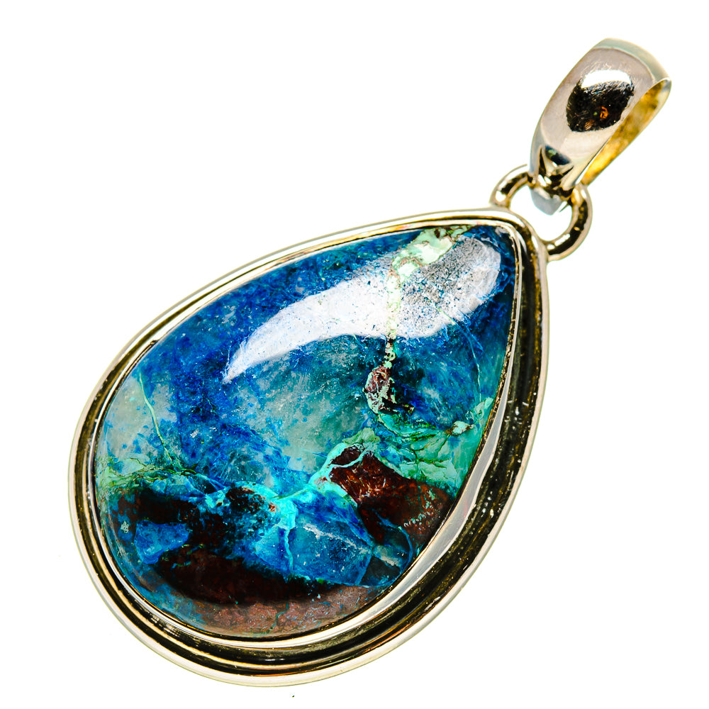 Chrysocolla In Quartz Pendants handcrafted by Ana Silver Co - PD755670