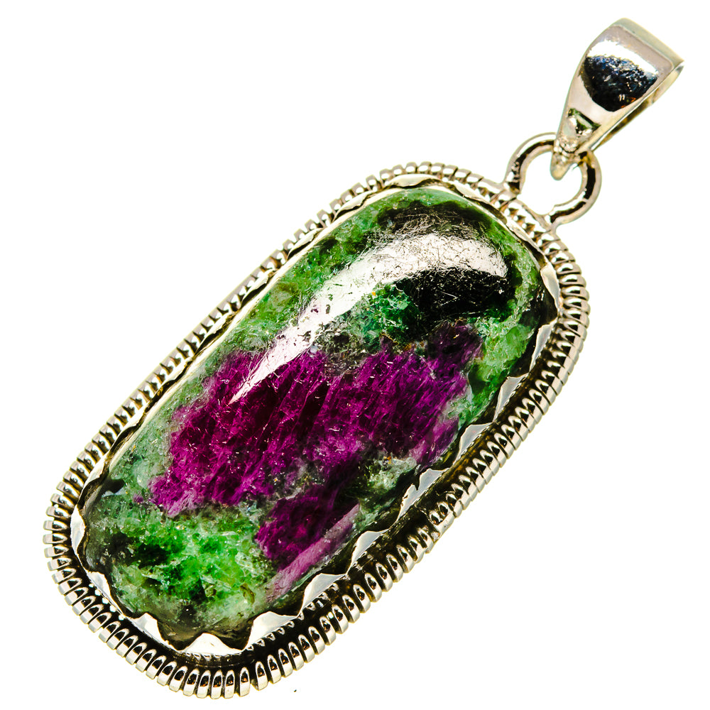 Ruby Zoisite Pendants handcrafted by Ana Silver Co - PD755672