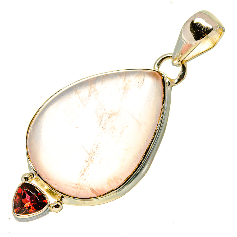 Rose Quartz Pendants handcrafted by Ana Silver Co - PD755684